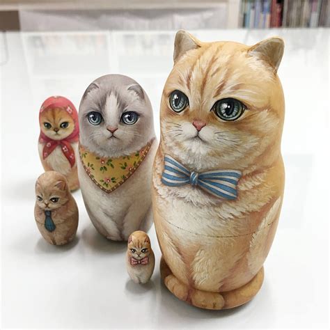 cat matryoshka doll